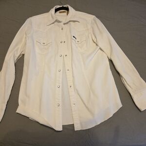 Wrangler Cream Button Down Shirt